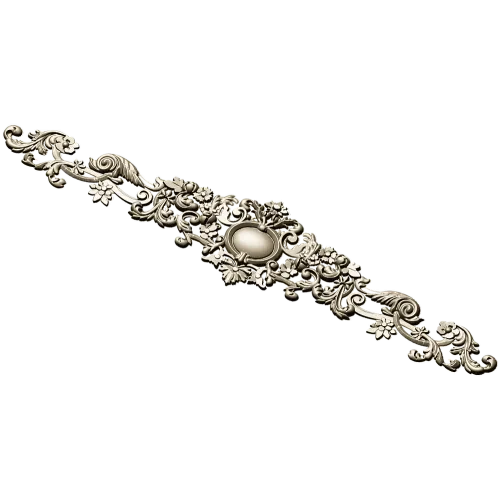 Aurelia Cartouche - Ornate Acanthus Decorative STL for CNC