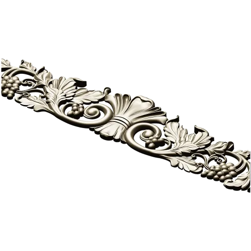 Vine Shell Cartouche - STL 3D model for CNC