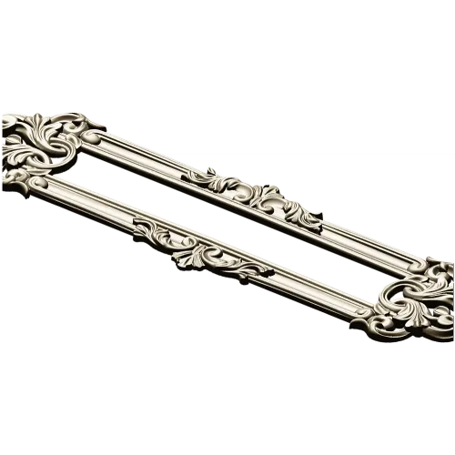 Baroque Ribbon Cartouche STL 3D Model for CNC Milling