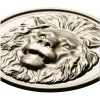 Lion Medallion Relief STL for CNC Carving