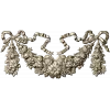 Ribboned Floral Swag - high-relief STL for CNC