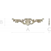 Горизонтальный картуш в стиле рококо - 3D модель STL для ЧПУ