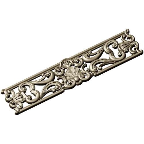 Ornate Shell & Acanthus Frieze - STL 3D Model for CNC