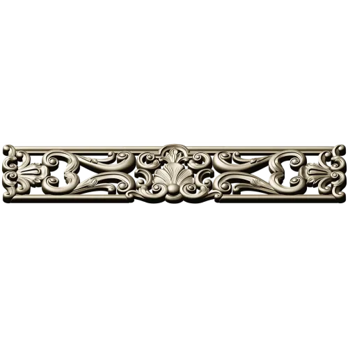 Ornate Shell & Acanthus Frieze - STL 3D Model for CNC