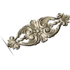 Rococo Floral Cartouche - STL 3D Model for CNC