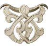 Interlace Cartouche - 3D STL model for CNC carving