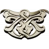 Interlace Cartouche - 3D STL model for CNC carving