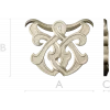 Interlace Cartouche - 3D STL model for CNC carving