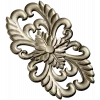 Elegant Floral Cartouche STL for CNC Milling