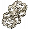 Elegant Floral Cartouche STL for CNC Milling