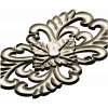 Elegant Floral Cartouche STL for CNC Milling