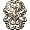 Elegant Floral Cartouche STL for CNC Milling