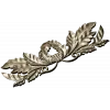 Laurel Wreath Acanthus Horizontal Applique STL
