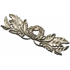 Laurel Wreath Acanthus Horizontal Applique STL