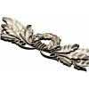 Laurel Wreath Acanthus Horizontal Applique STL