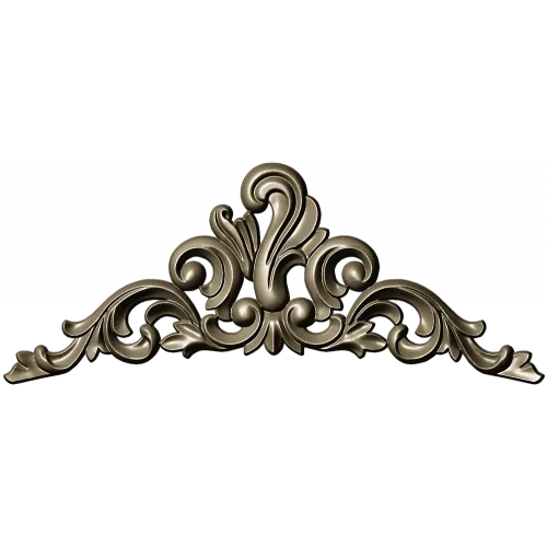 Baroque Acanthus Pediment STL 3D Model for CNC
