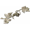 Grapevine ornamental STL relief for CNC milling and decorative panels