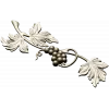 Grapevine ornamental STL relief for CNC milling and decorative panels