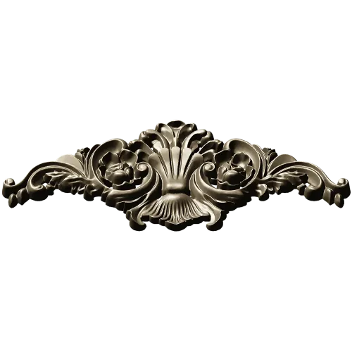 Baroque Floral Crest - STL 3D model for CNC
