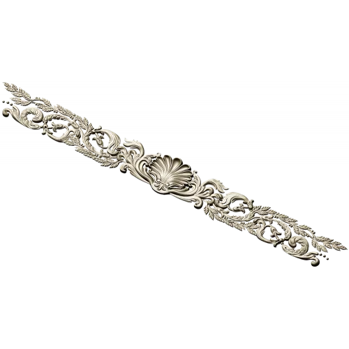 Classical Shell & Acanthus Frieze STL for CNC milling