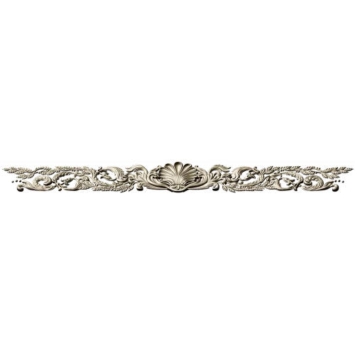 Classical Shell & Acanthus Frieze STL for CNC milling