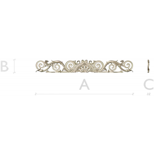 Imperial Acanthus Frieze - STL 3D Model for CNC