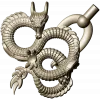 Twined Dragon Ornament - STL 3D Model for CNC