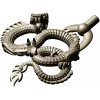 Twined Dragon Ornament - STL 3D Model for CNC