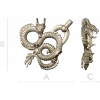 Twined Dragon Ornament - STL 3D Model for CNC