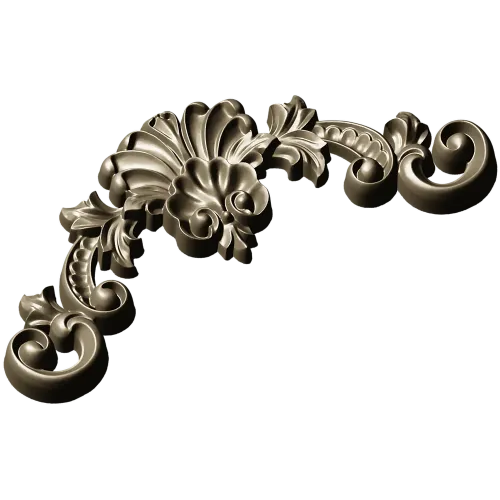 Aurelia Shell Cartouche - STL 3D model for CNC milling