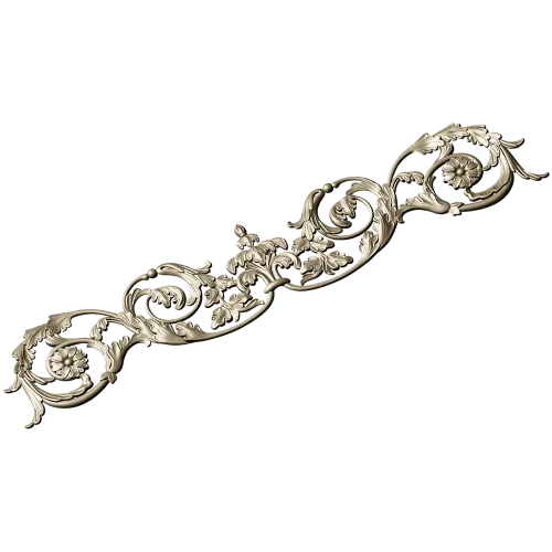 Ornamental Acanthus Scroll Frieze stl 3D model for CNC