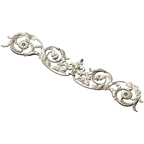 Ornamental Acanthus Scroll Frieze stl 3D model for CNC