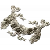 Rococo floral garland STL 3D model for CNC router and decorative panels