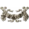 Rococo floral garland STL 3D model for CNC router and decorative panels