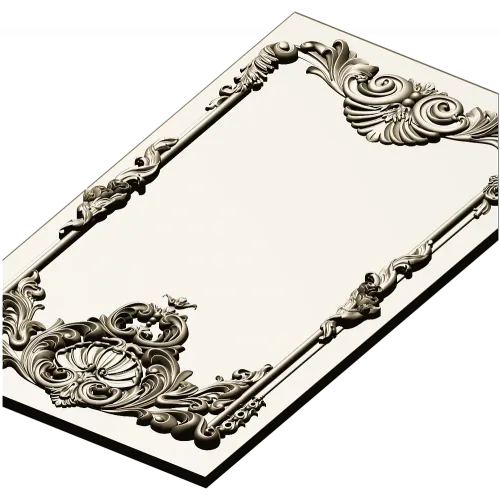 Rococo Shell Decorative Panel STL