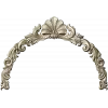 Рокайльный картуш - верхний декор для рамы (STL модель)