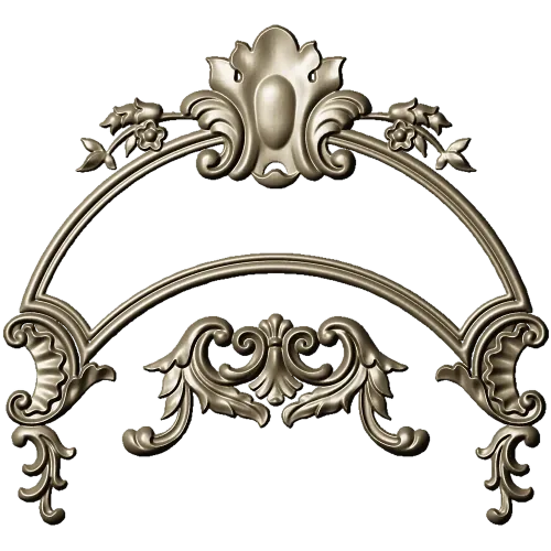 Rococo Acanthus Arch STL for CNC