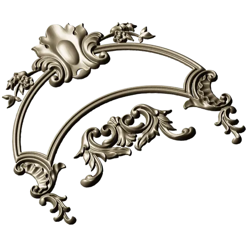 Rococo Acanthus Arch STL for CNC