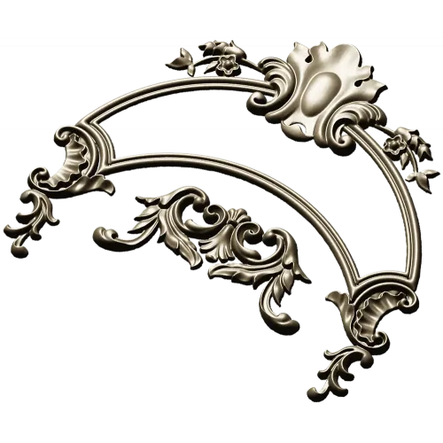 Rococo Acanthus Arch STL for CNC
