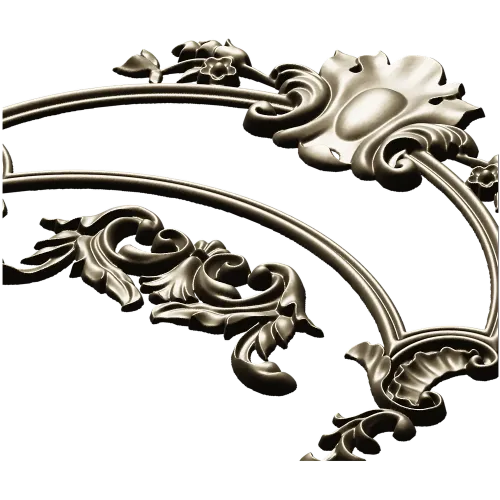 Rococo Acanthus Arch STL for CNC