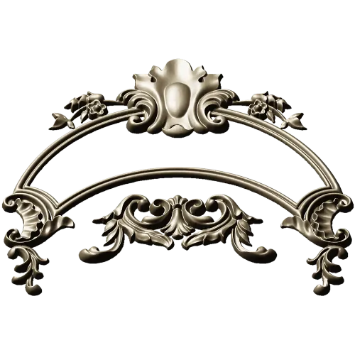 Rococo Acanthus Arch STL for CNC
