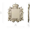 Royal Crowned Cartouche - STL 3D Model for CNC