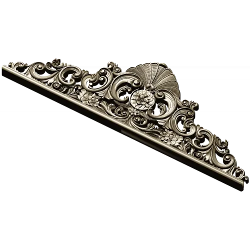 Regal Shell Pediment STL 3D Model for CNC