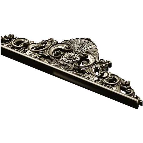 Regal Shell Pediment STL 3D Model for CNC