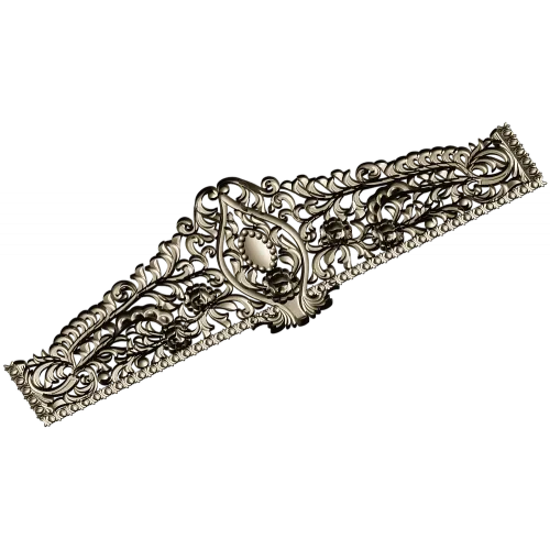 Regal Acanthus Crest - STL 3D model for CNC milling