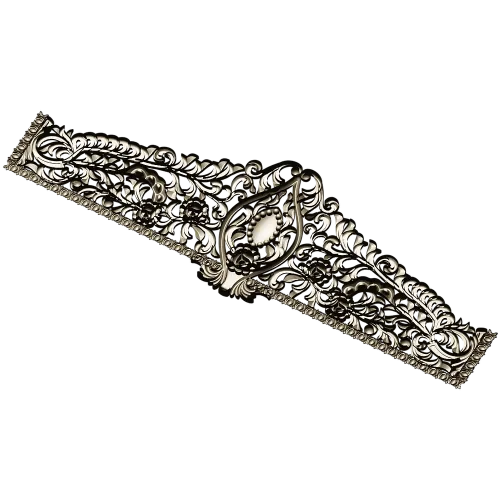 Regal Acanthus Crest - STL 3D model for CNC milling