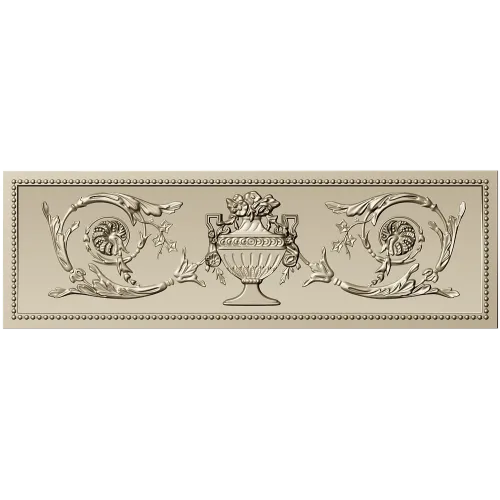 Classical urn frieze - STL 3D model for CNC carving