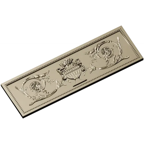 Classical urn frieze - STL 3D model for CNC carving