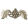 Grape and Acanthus Decorative Applique STL for CNC
