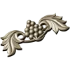 Grape and Acanthus Decorative Applique STL for CNC